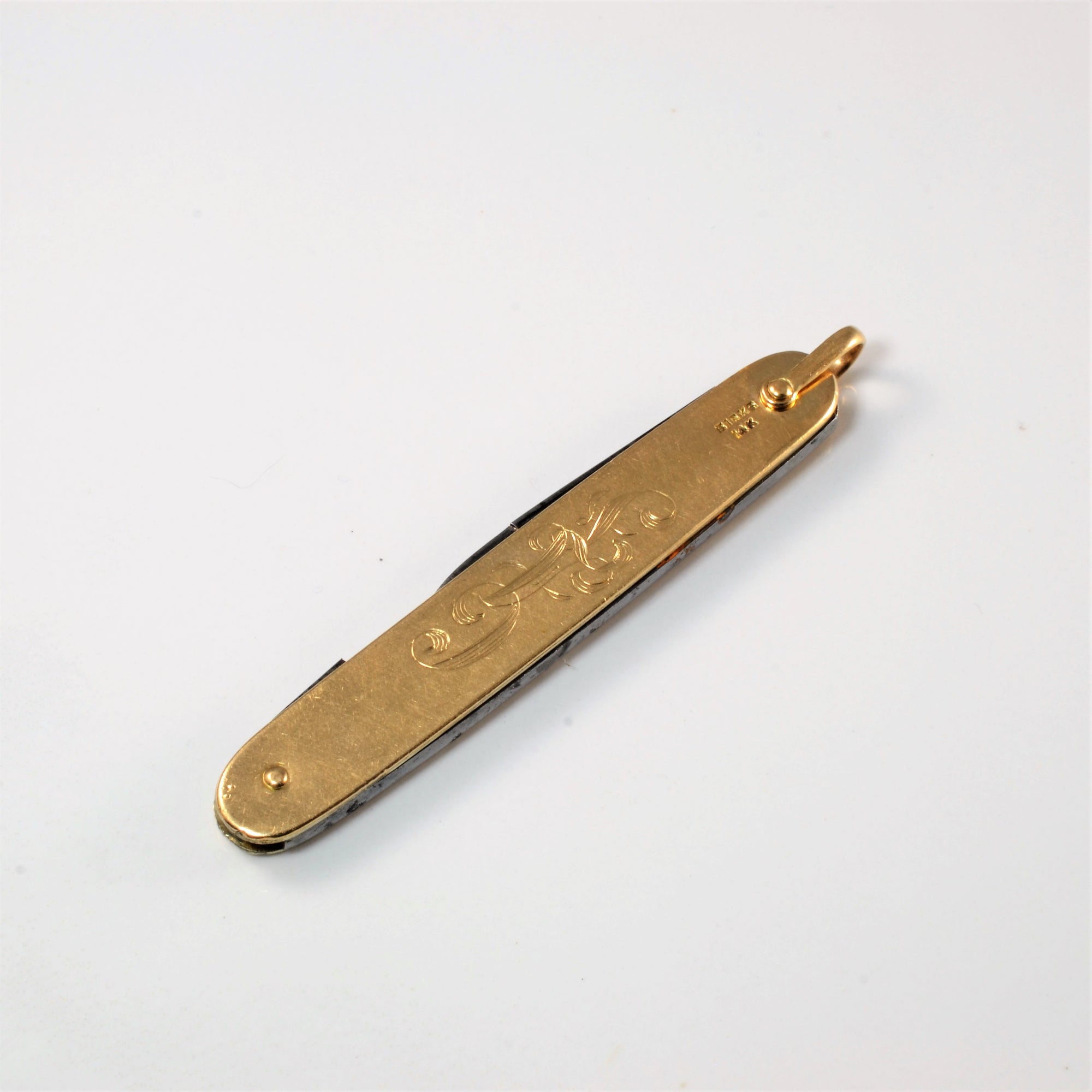 'Birks' Gold Pocket Knife |