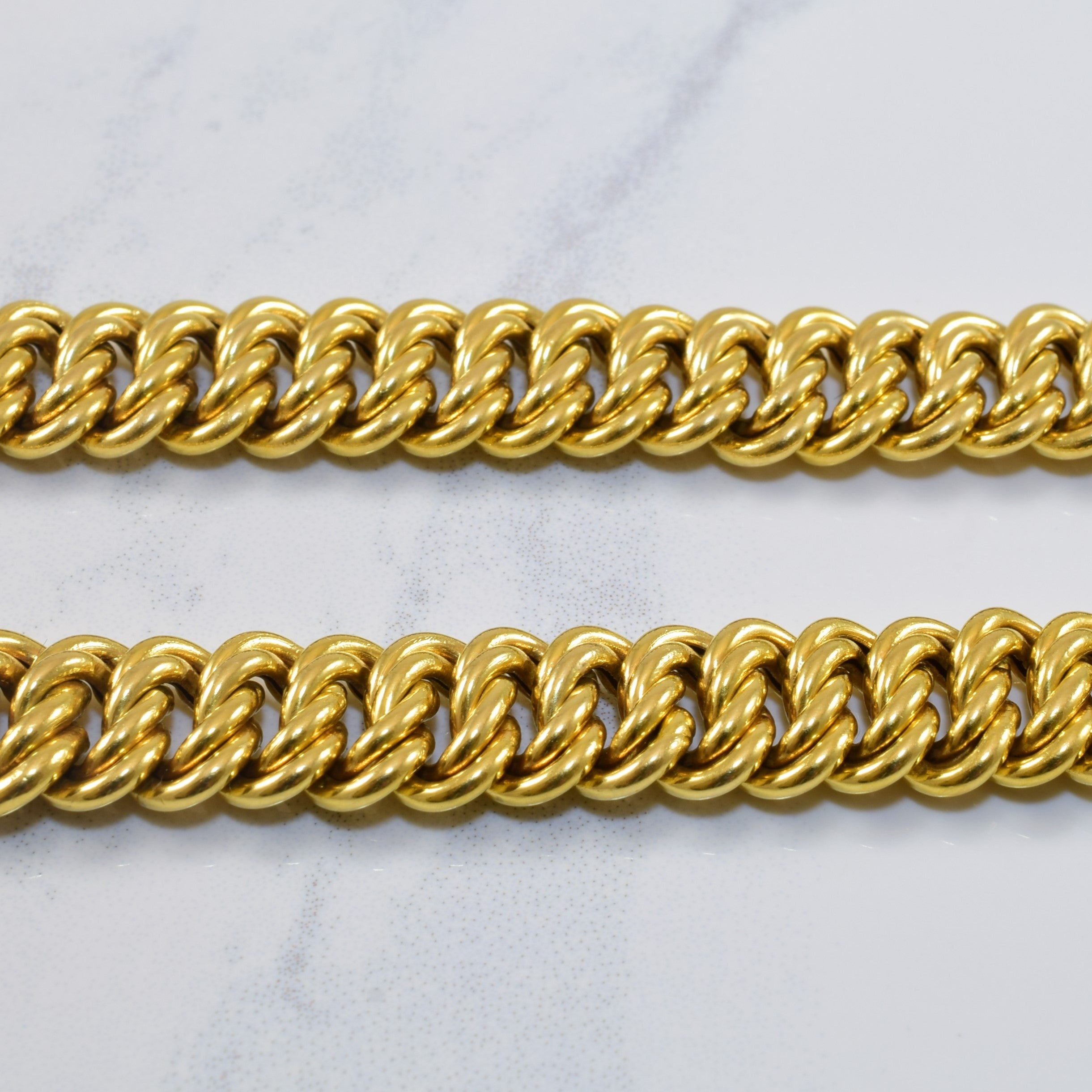 Graduated Double Link Chain Necklace | 18" |