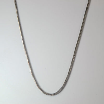 White Gold Wheat Chain | 23