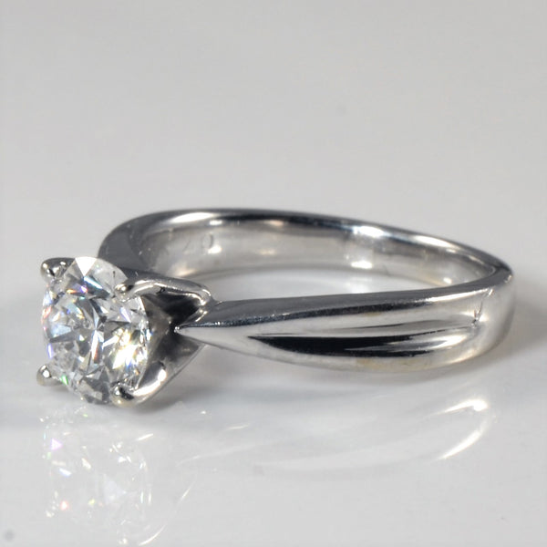 Tapered Solitaire Diamond Engagement Ring | 0.72ct | SZ 2.75 |
