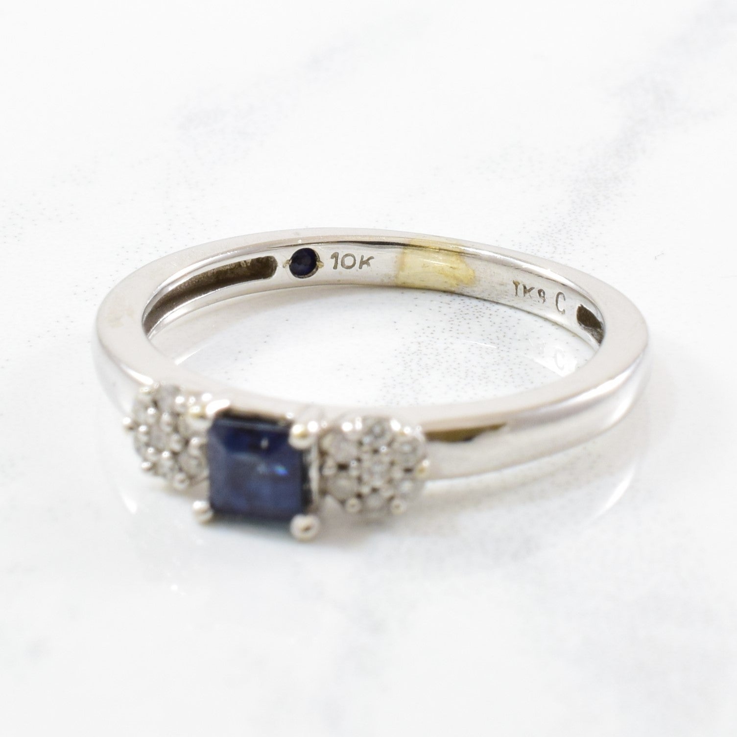 Sapphire & Diamond Cluster Ring | 0.07ctw, 0.25ct | SZ 5.25 |