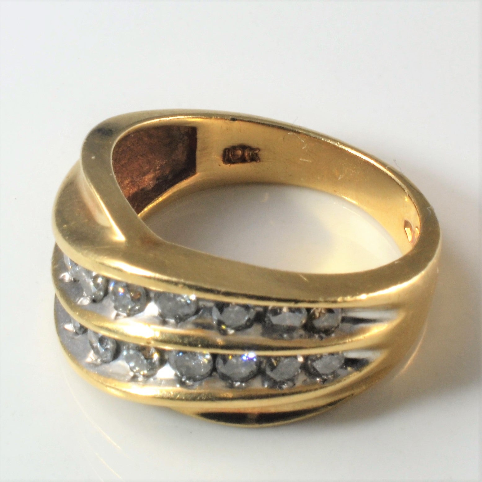 Double Row Channel Diamond Ring | 1.00ctw | SZ 7 |