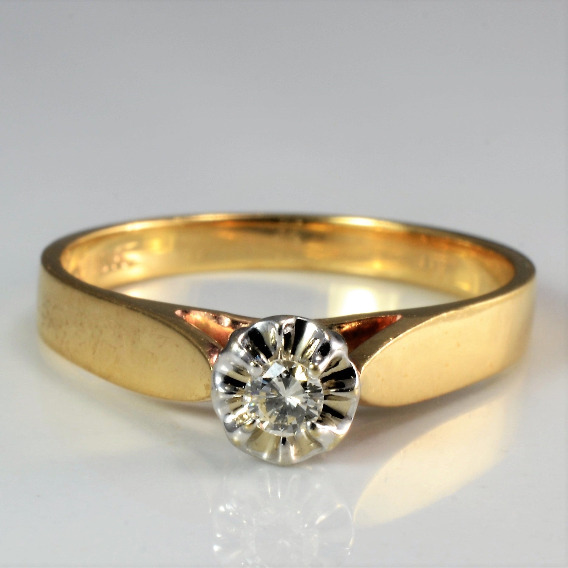 Tapered Diamond Ring | 0.07 ct, SZ 7.5 |