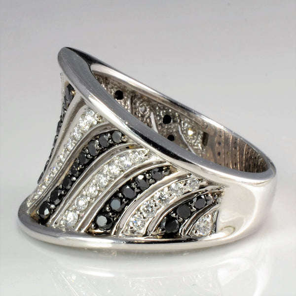 Cluster Wave Diamond Wide Band | 1.00 ctw SZ 6.75 |