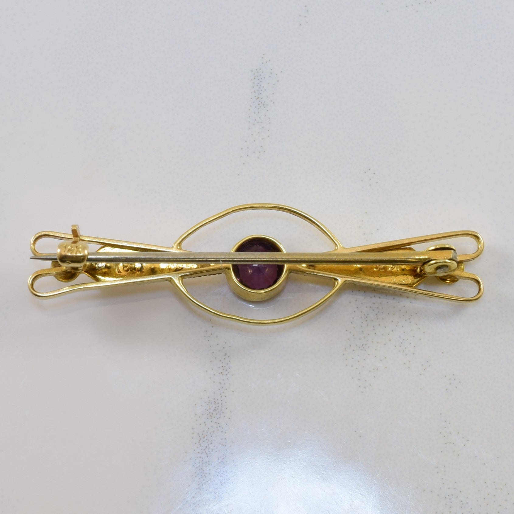 Broche victorienne en perles de culture et perles fines | 0,60 ct | 