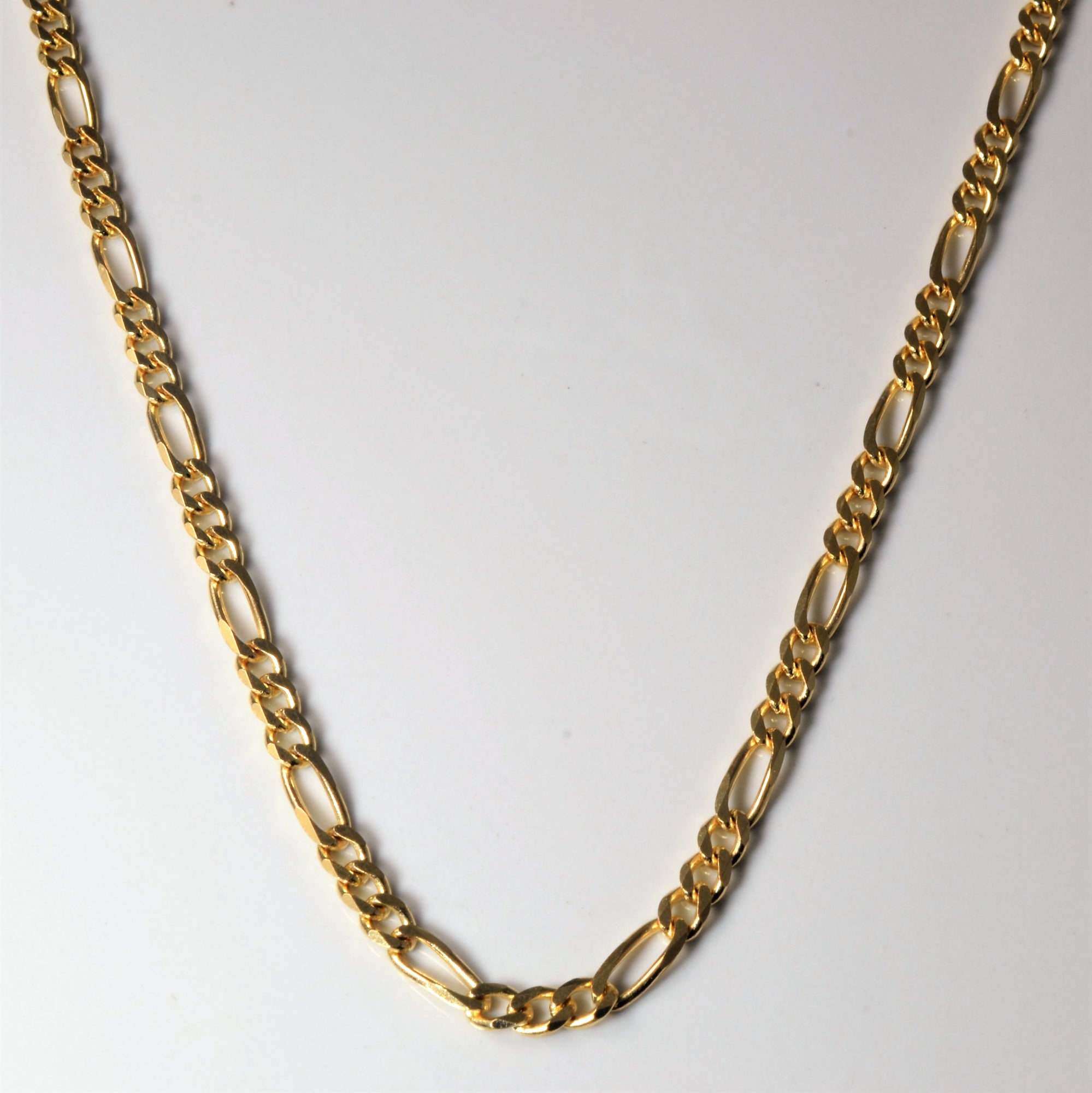 10k Yellow Gold Figaro Link Chain | 30