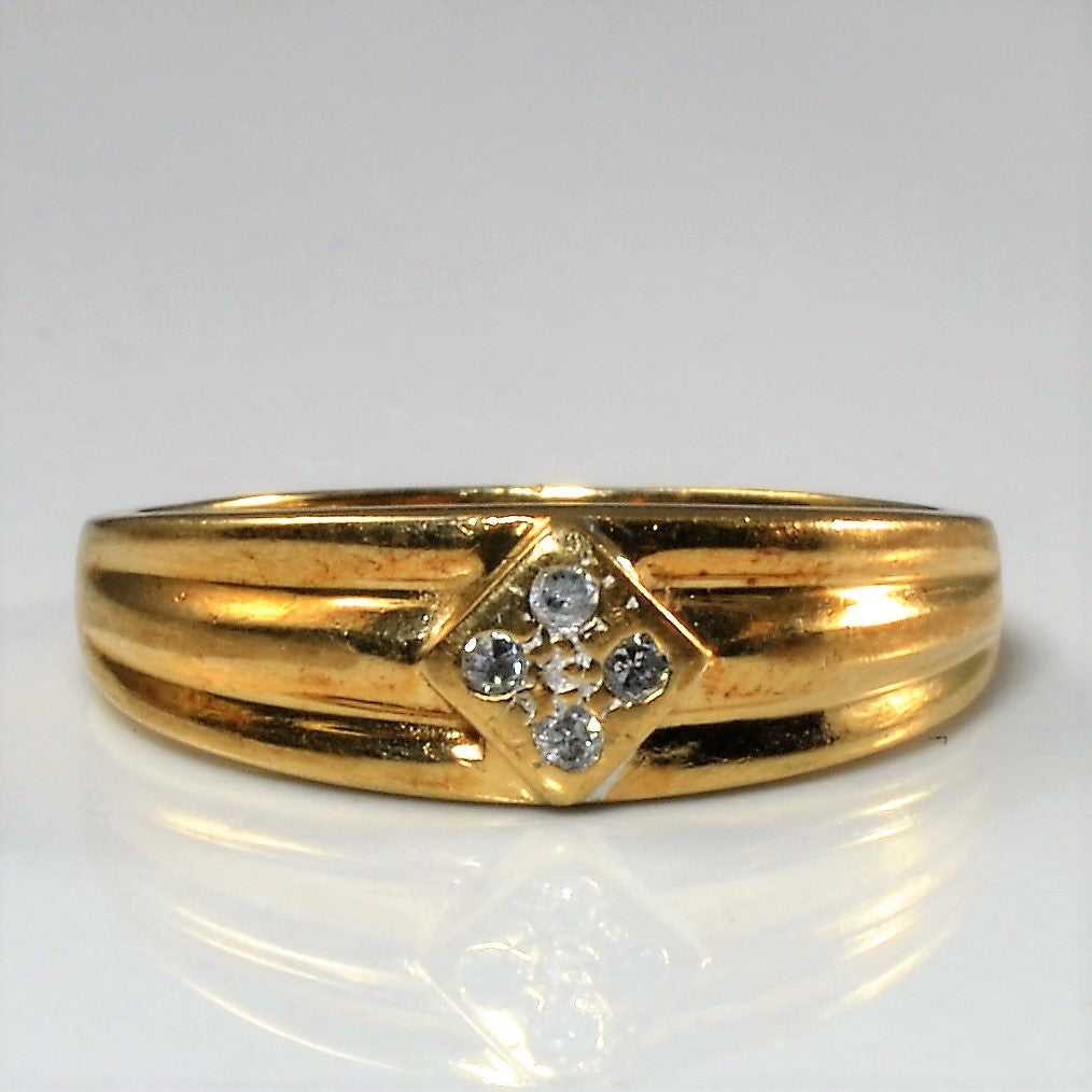 Gypsy Set Diamond Ring | 0.04ctw | SZ 5.25 |