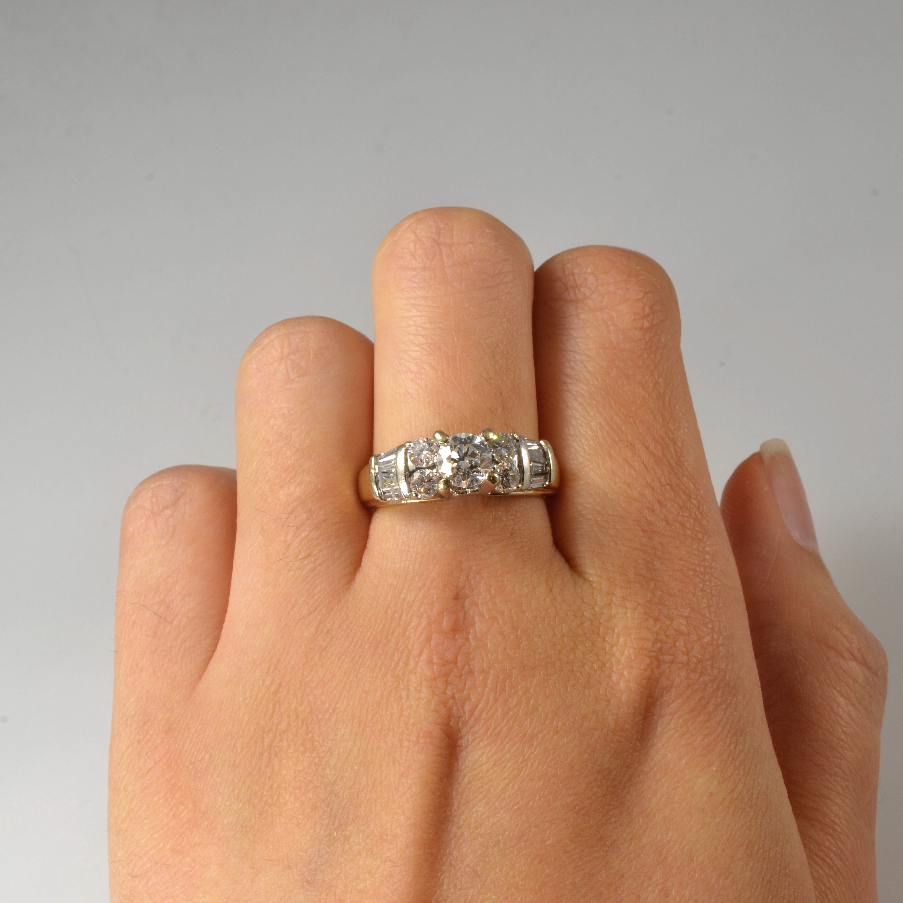 Past, Present, Future Mixed Cut Engagement Ring | 1.25ctw | SZ 6.25 |