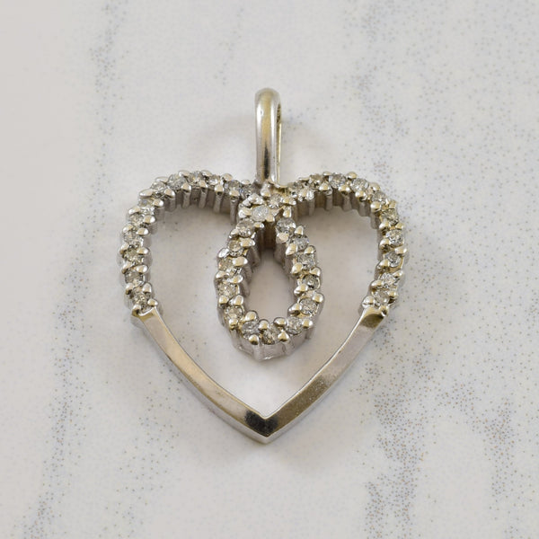 Diamond Infinity Heart Pendant | 0.12ctw |