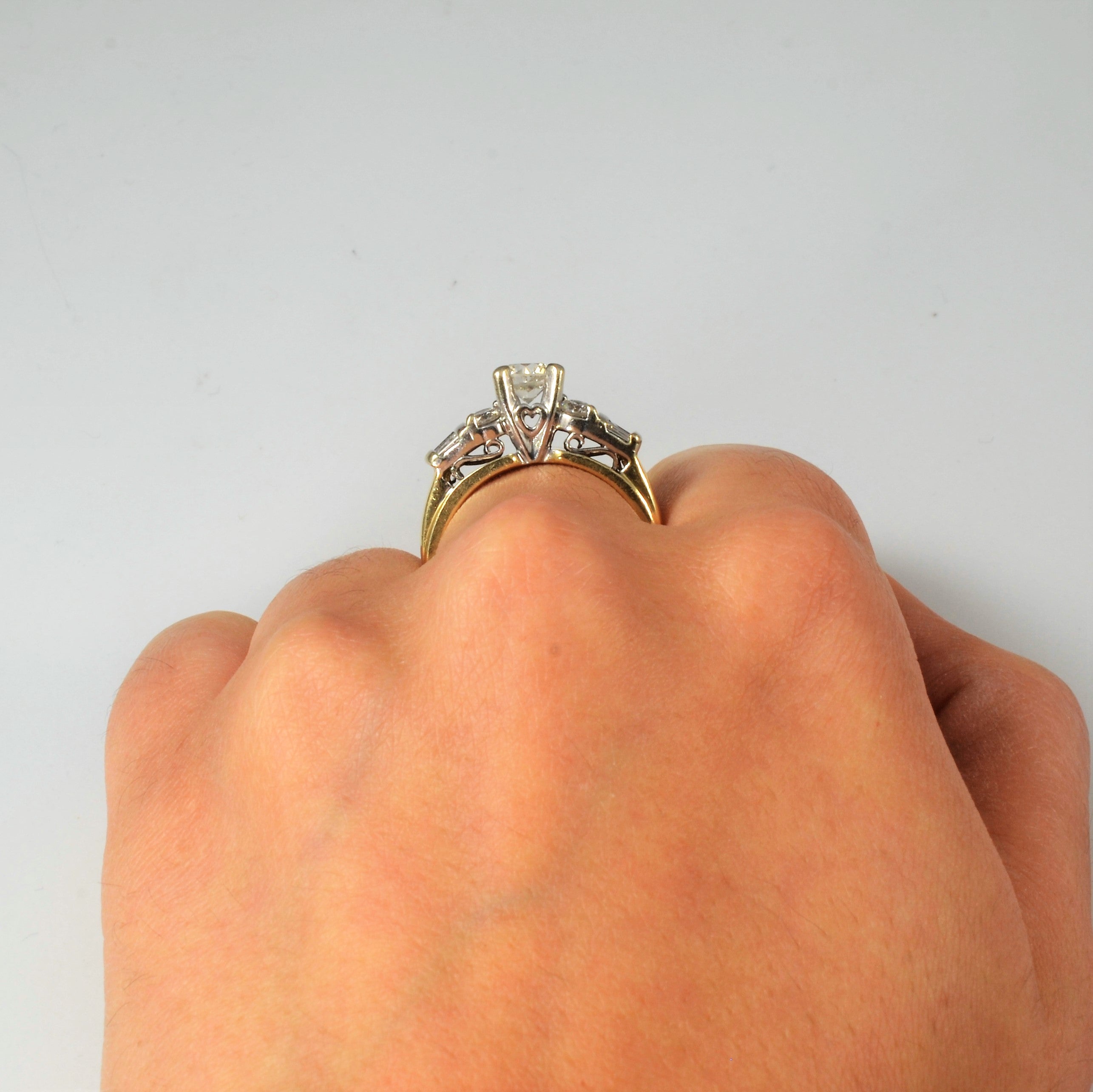 Past, Present, Future Mixed Cut Engagement Ring | 1.25ctw | SZ 6.25 |