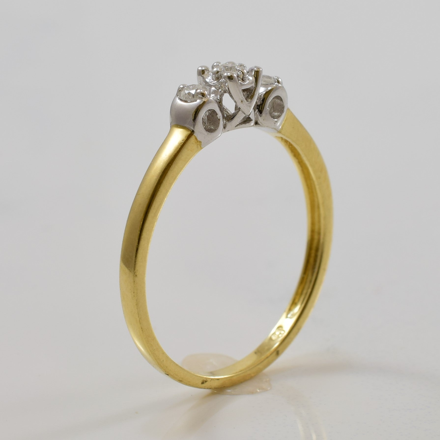 Three Stone Diamond Ring | 0.09ctw | SZ 7 |