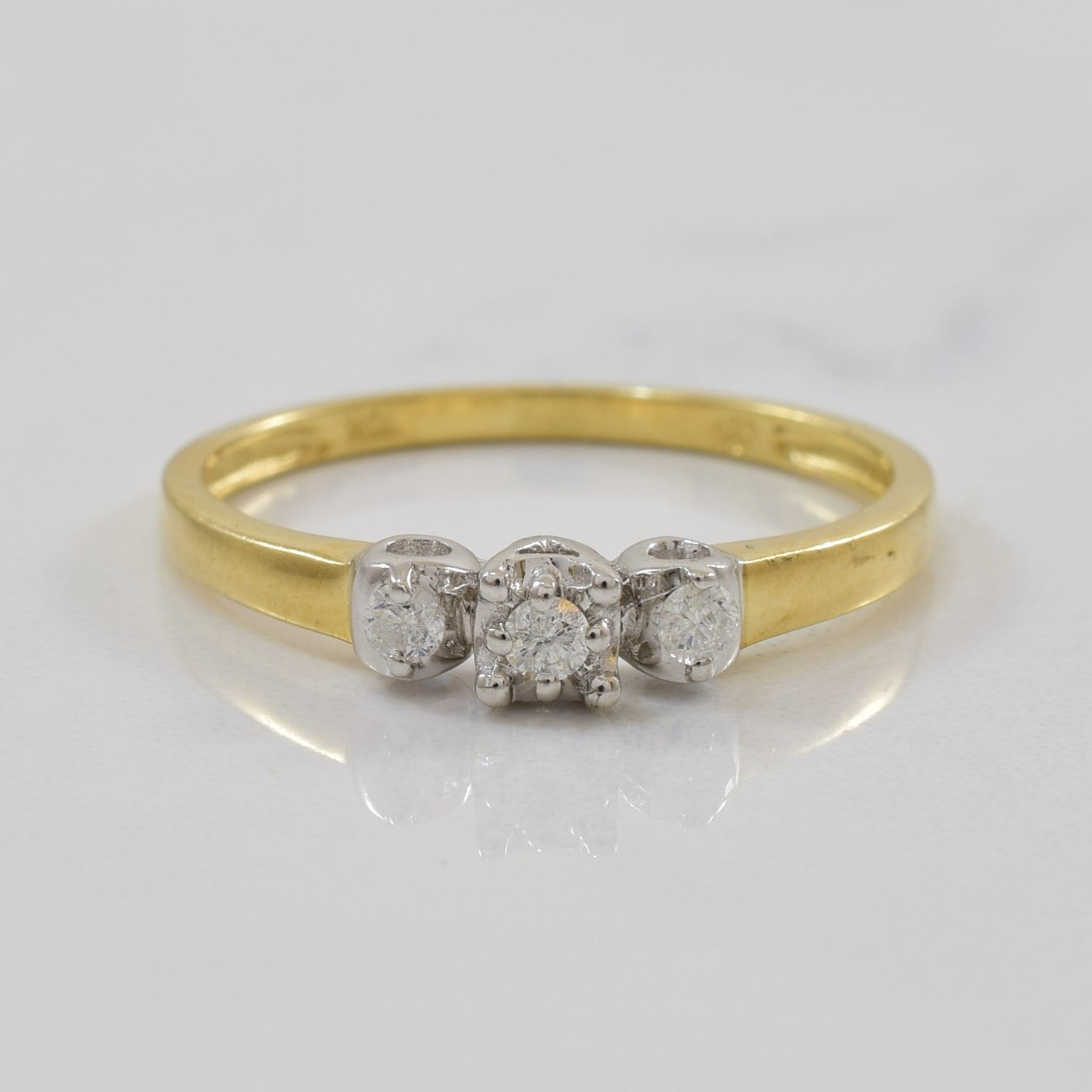 Three Stone Diamond Ring | 0.09ctw | SZ 7 |