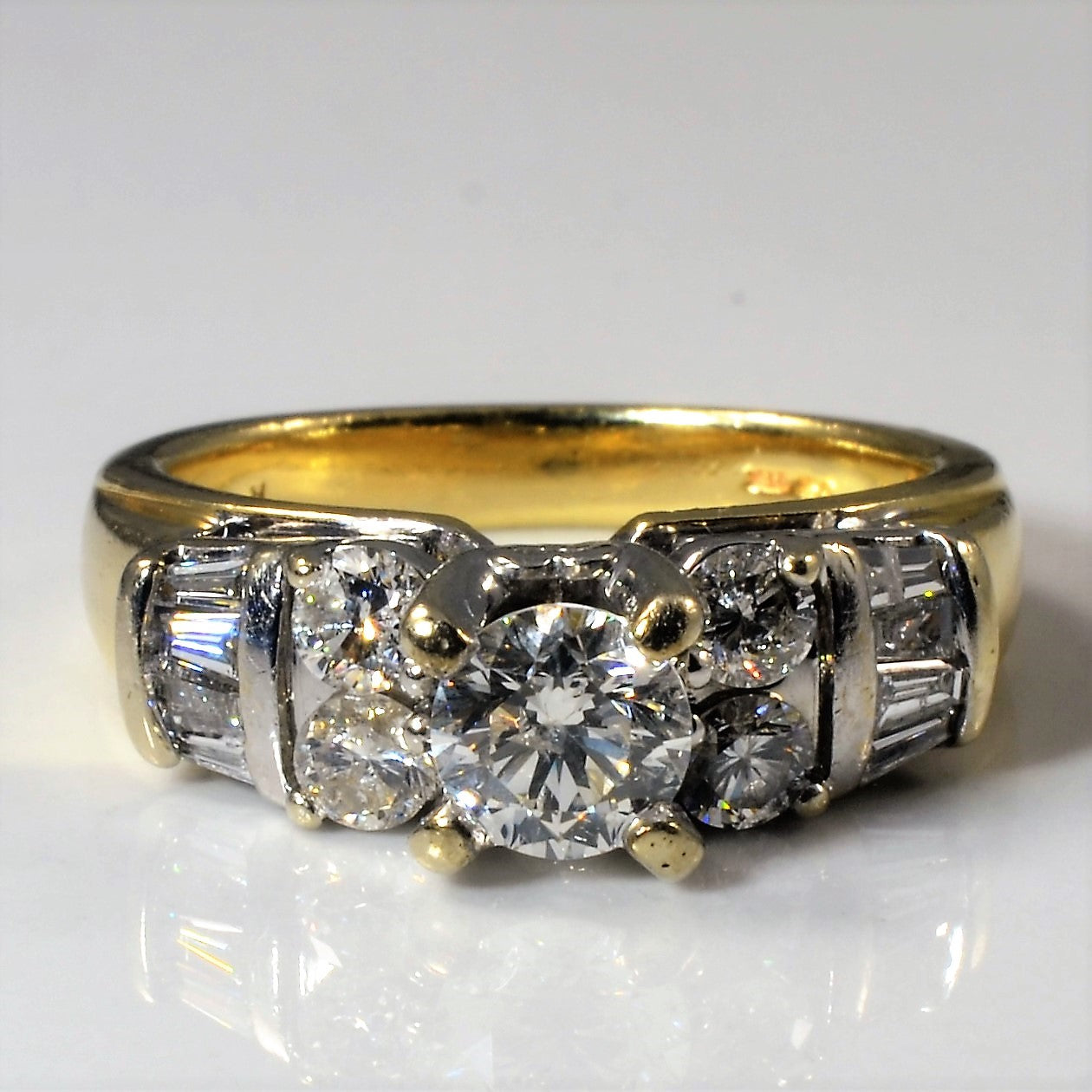 Past, Present, Future Mixed Cut Engagement Ring | 1.25ctw | SZ 6.25 |