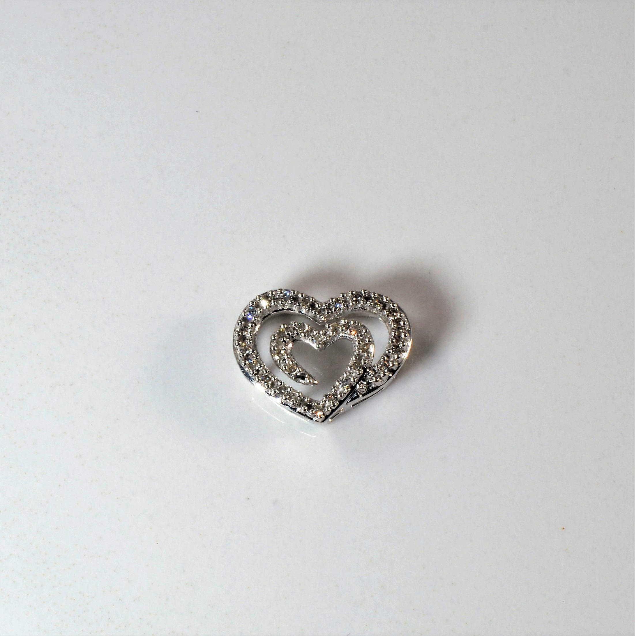 Pave Diamond Heart Pendant | 0.08ctw |