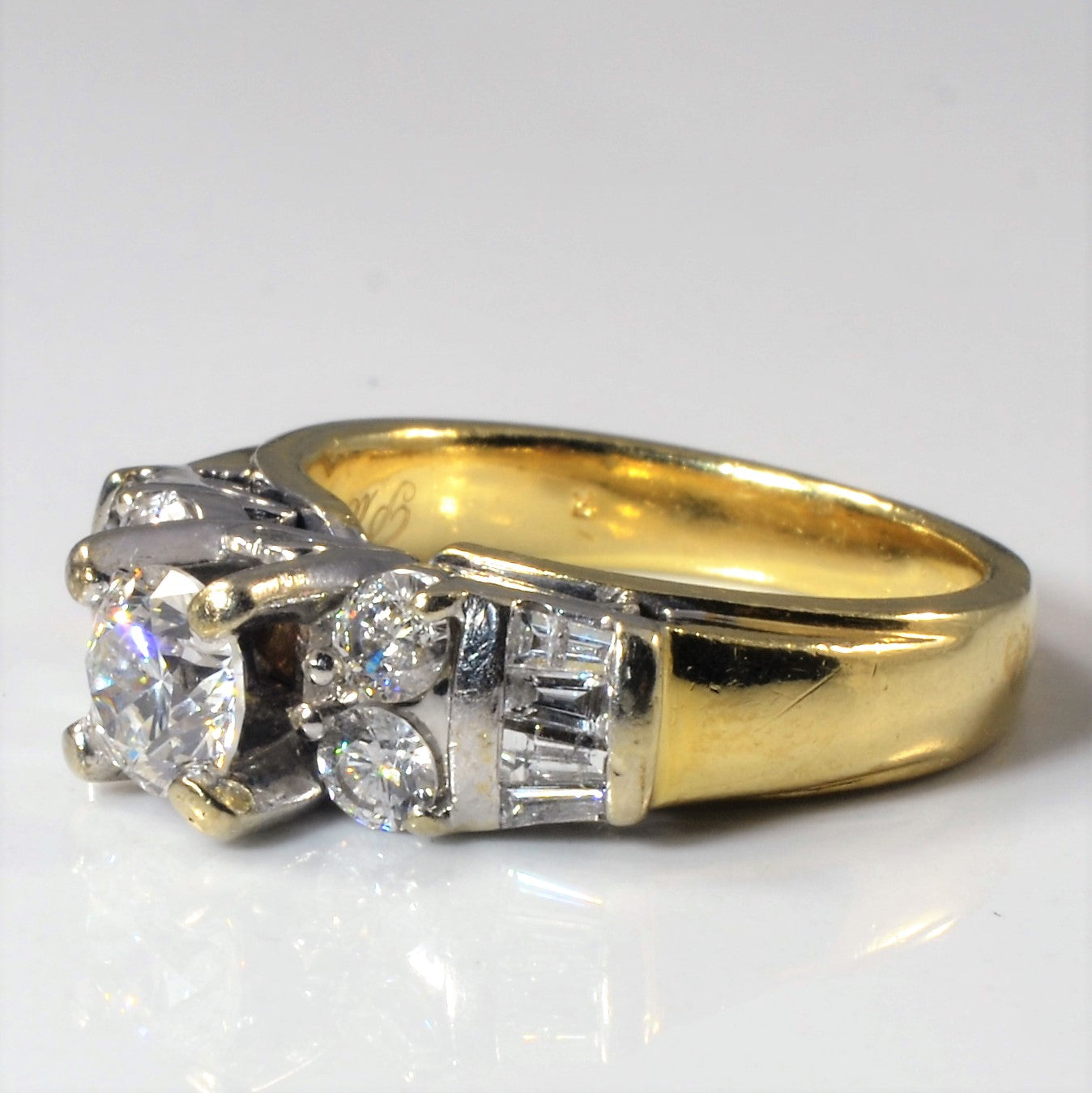 Past, Present, Future Mixed Cut Engagement Ring | 1.25ctw | SZ 6.25 |