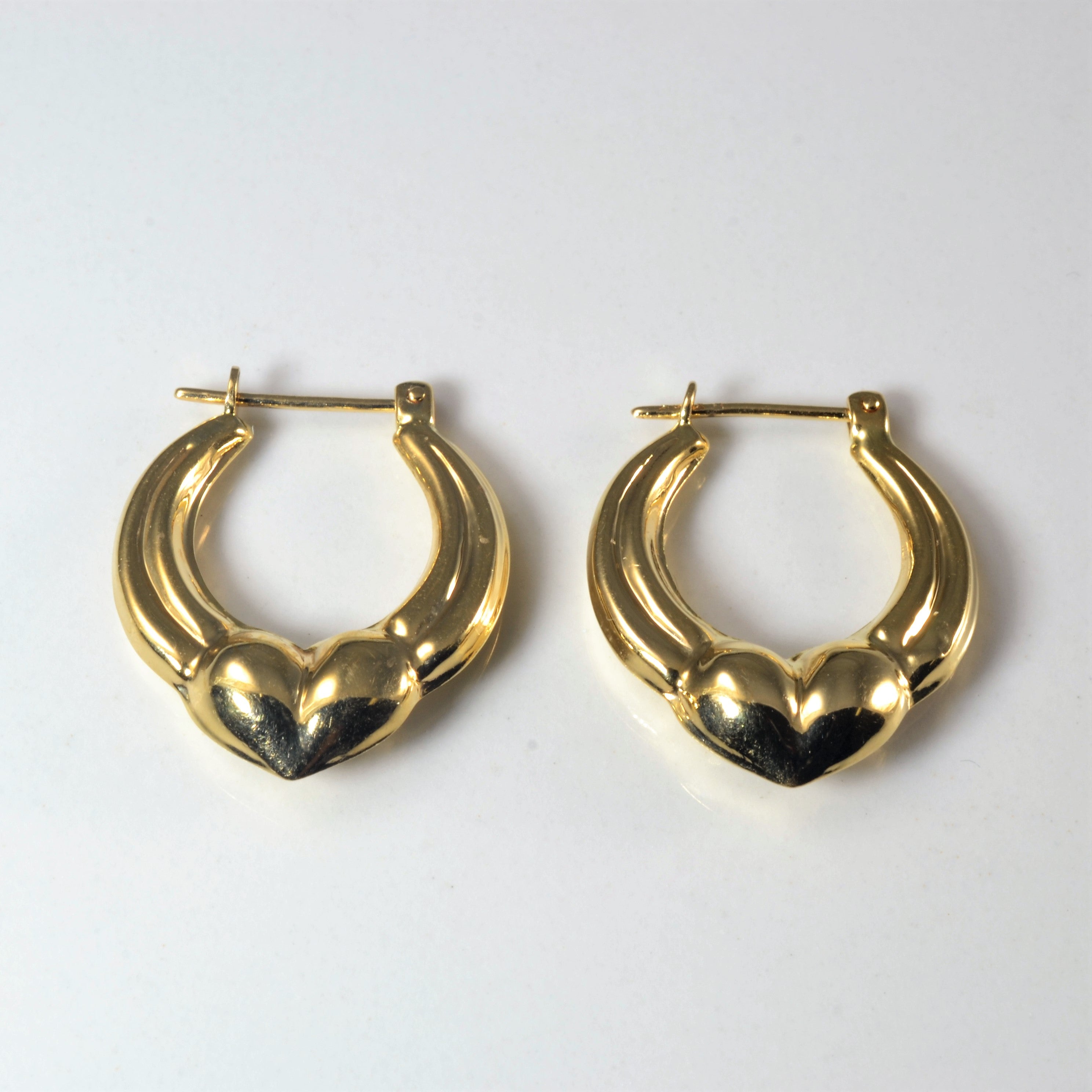 Heart Hoop Earrings |