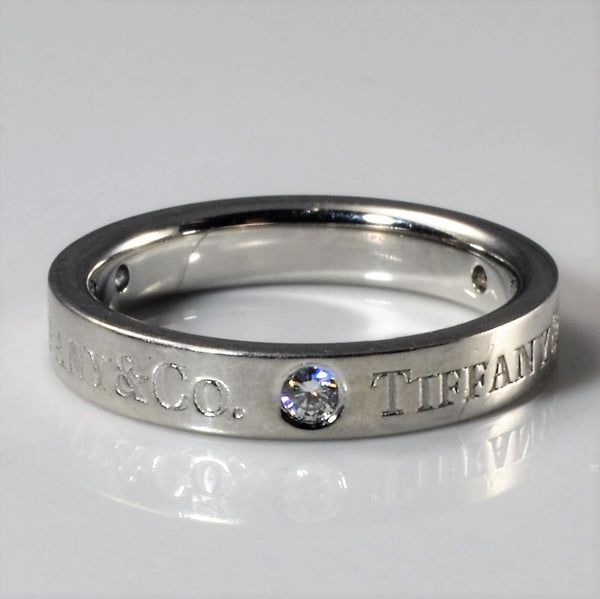 'Tiffany & Co.' Band Ring in Platinum