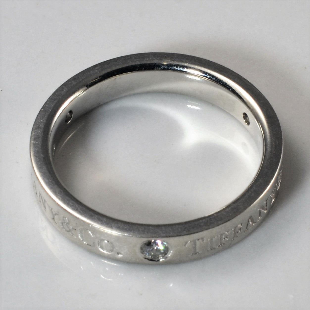 Tiffany & Co.' Band Ring in Platinum