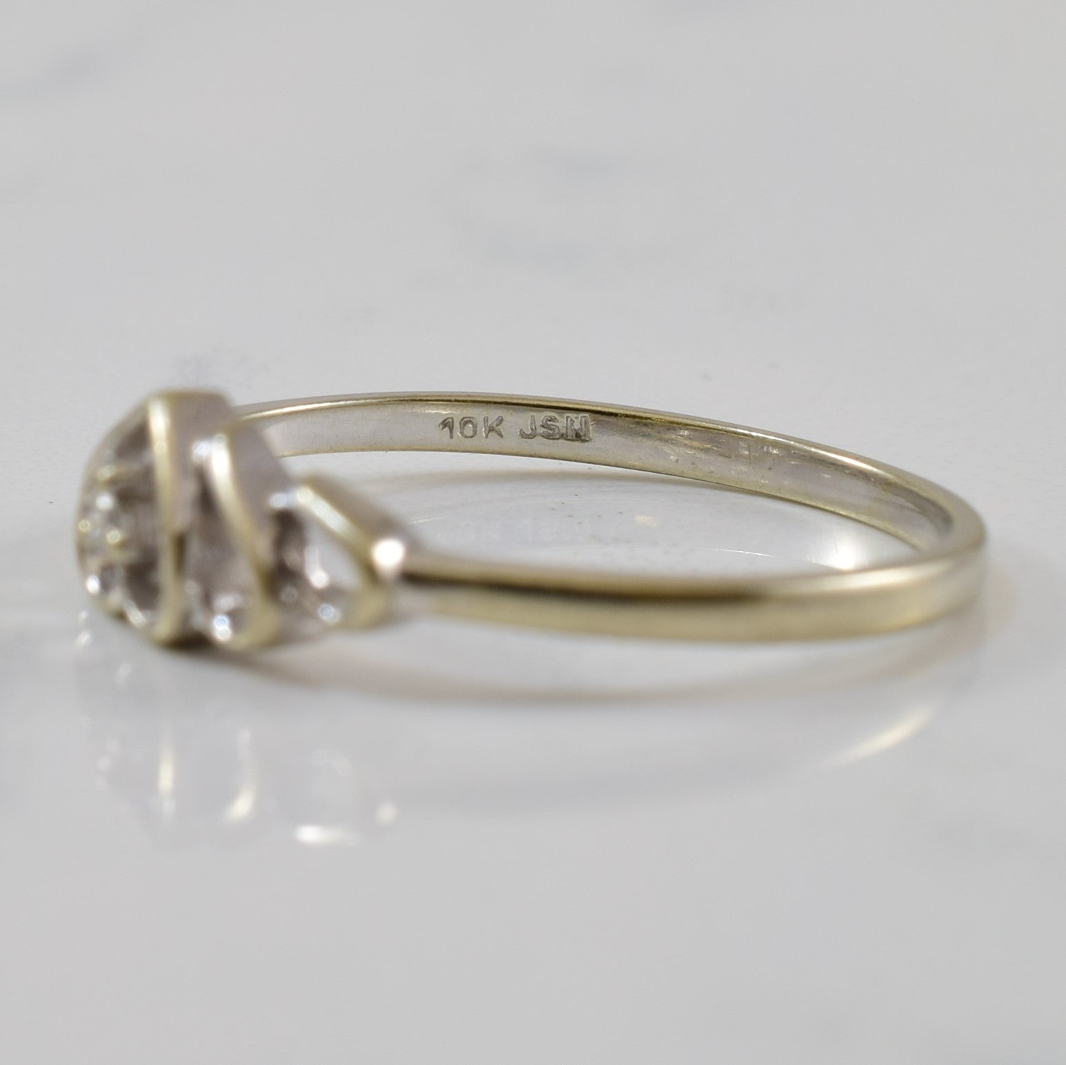 Diamond Heart Promise Ring | 0.01ct | SZ 6 |
