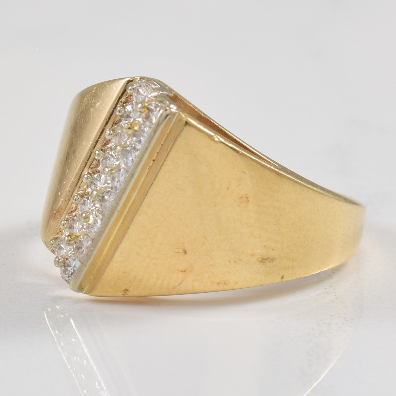 Channel Set Diamond Tapered Ring | 0.16ctw | SZ 7 |