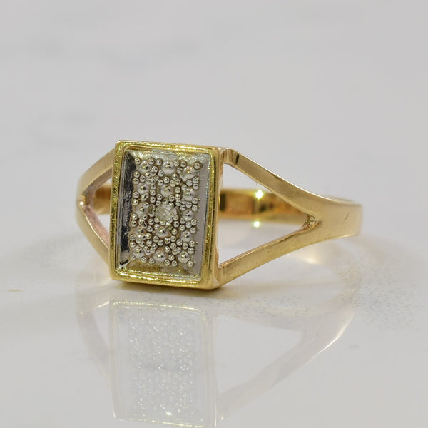 Split Shank Solitaire Diamond Ring | 0.005ct | SZ 6.75 |