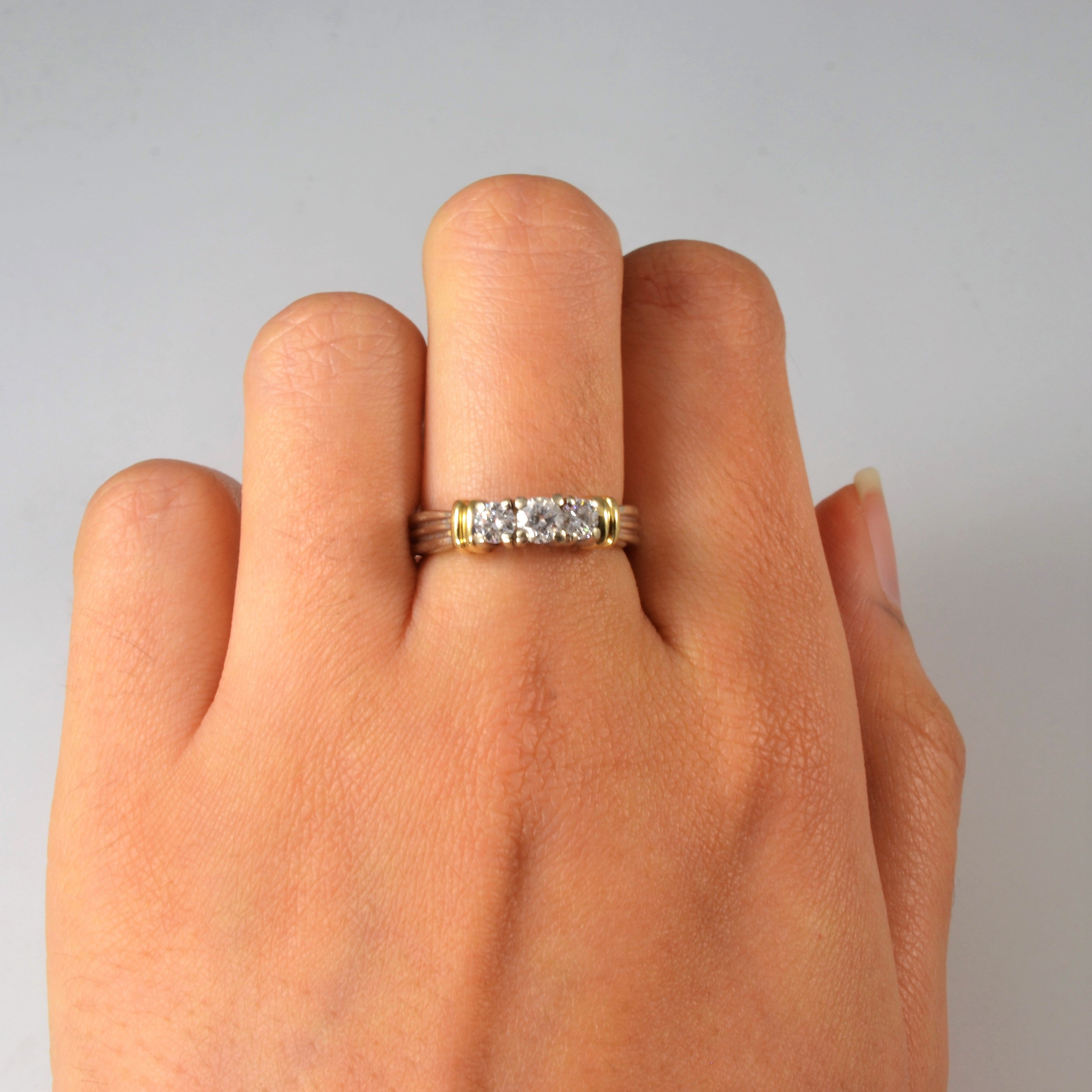Three Stone Diamond Ring | 0.49ctw | SZ 6.5 |