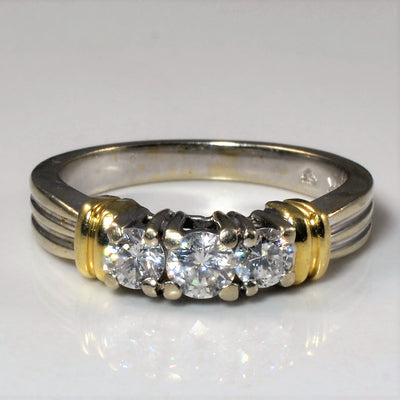 Three Stone Diamond Ring | 0.49ctw | SZ 6.5 |