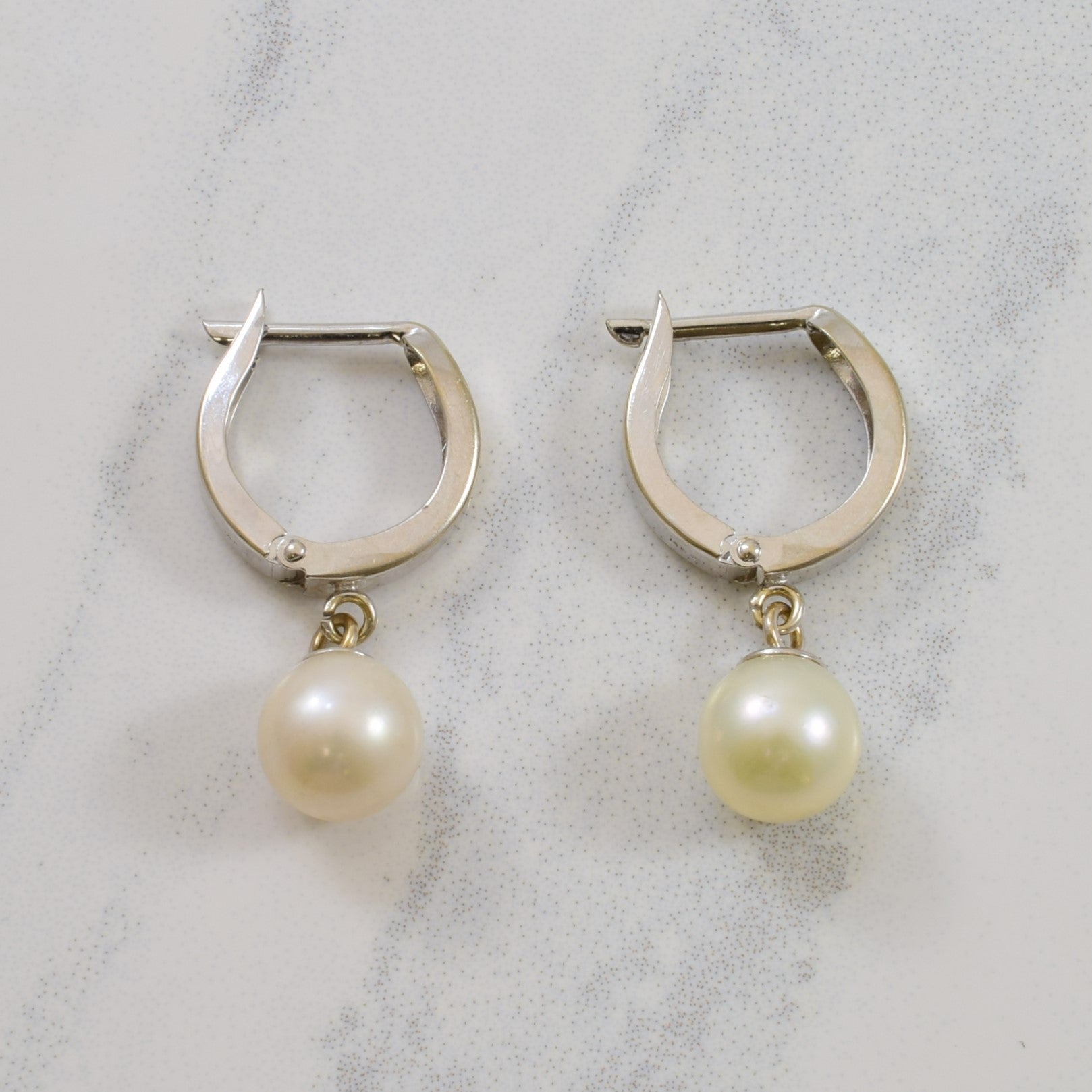 Drop Pearl Huggie Earrings | 4.80ctw |