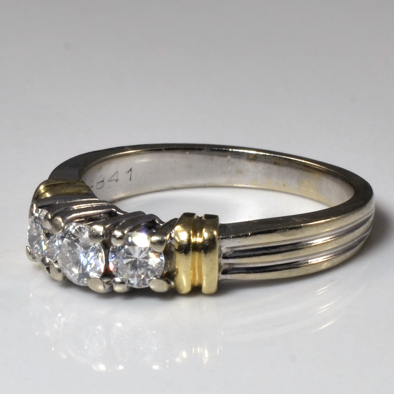Three Stone Diamond Ring | 0.49ctw | SZ 6.5 |