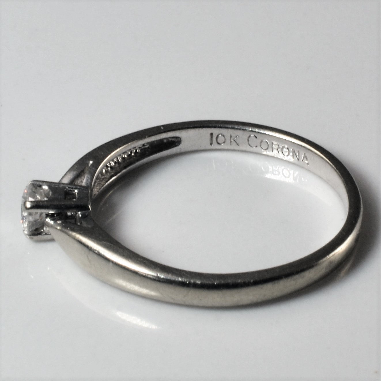 Petite Solitaire Diamond Ring | 0.13ct | SZ 6.25 |
