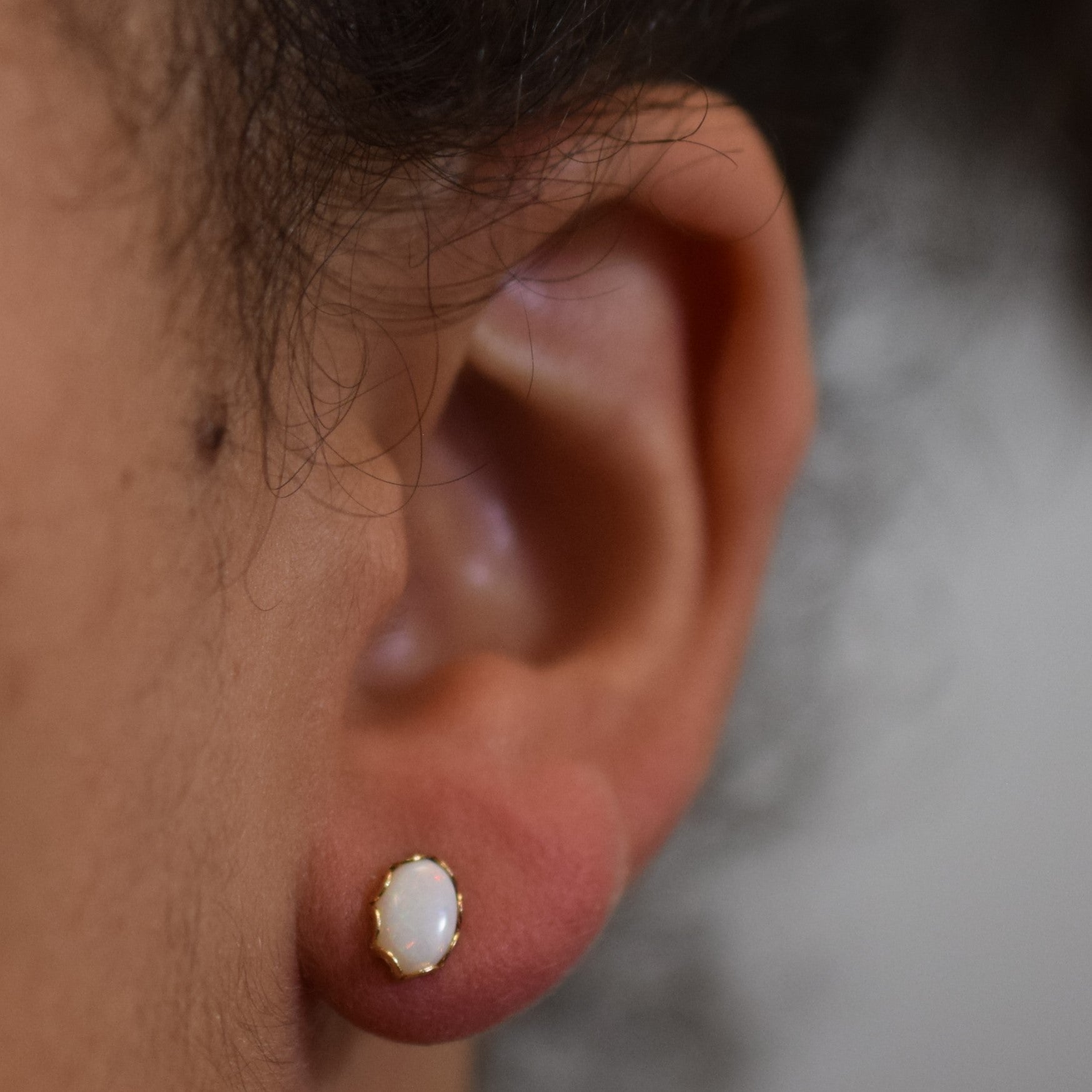 Opal Stud Earrings | 0.80ctw |
