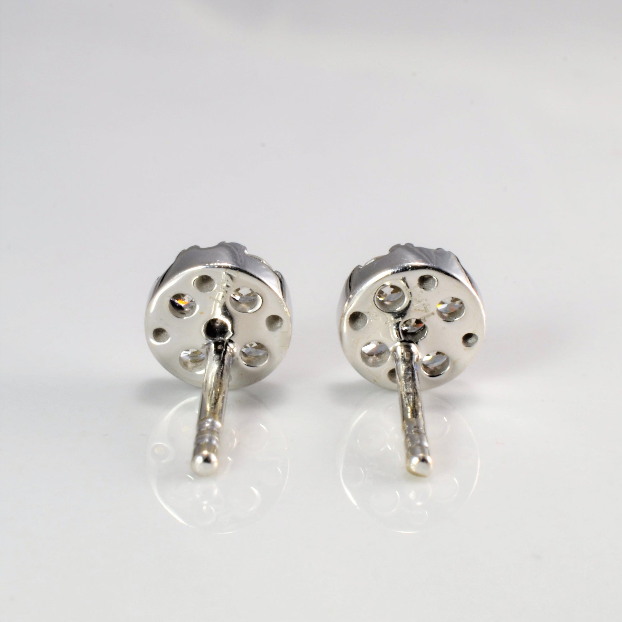 Cluster Diamond Stud Earrings | 0.66 ctw |