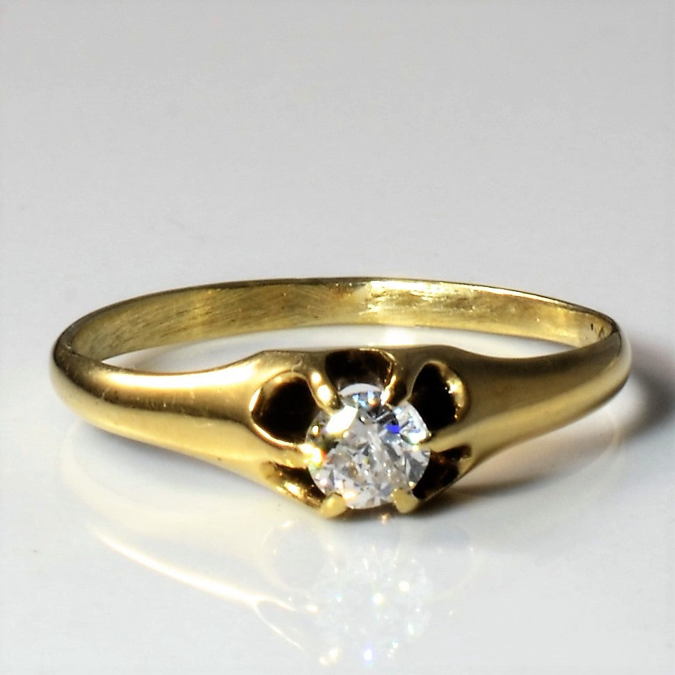 1930s Solitaire Diamond Ring | 0.16ct | SZ 5.25 |