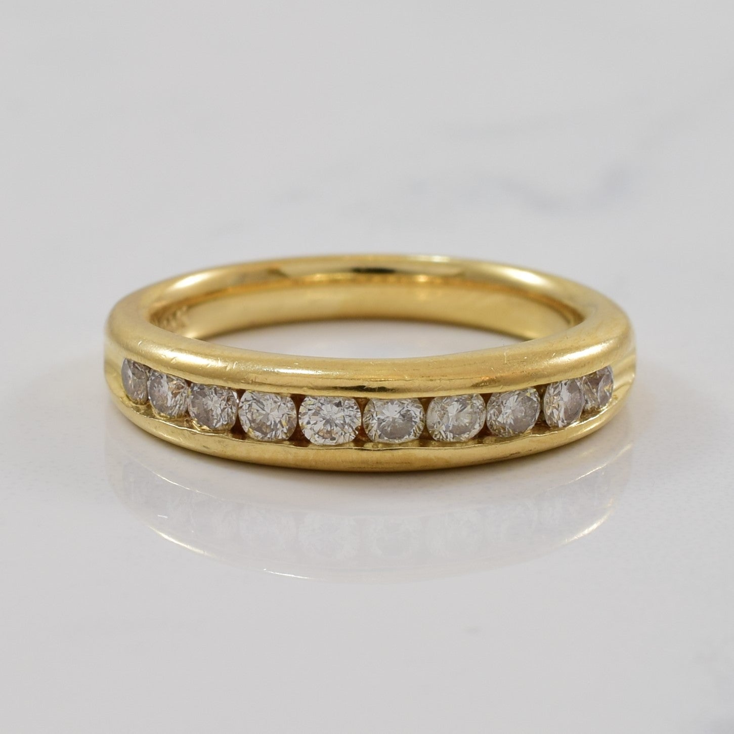 Diamond Channel Semi Eternity Band | 0.40ctw | SZ 6.25 |