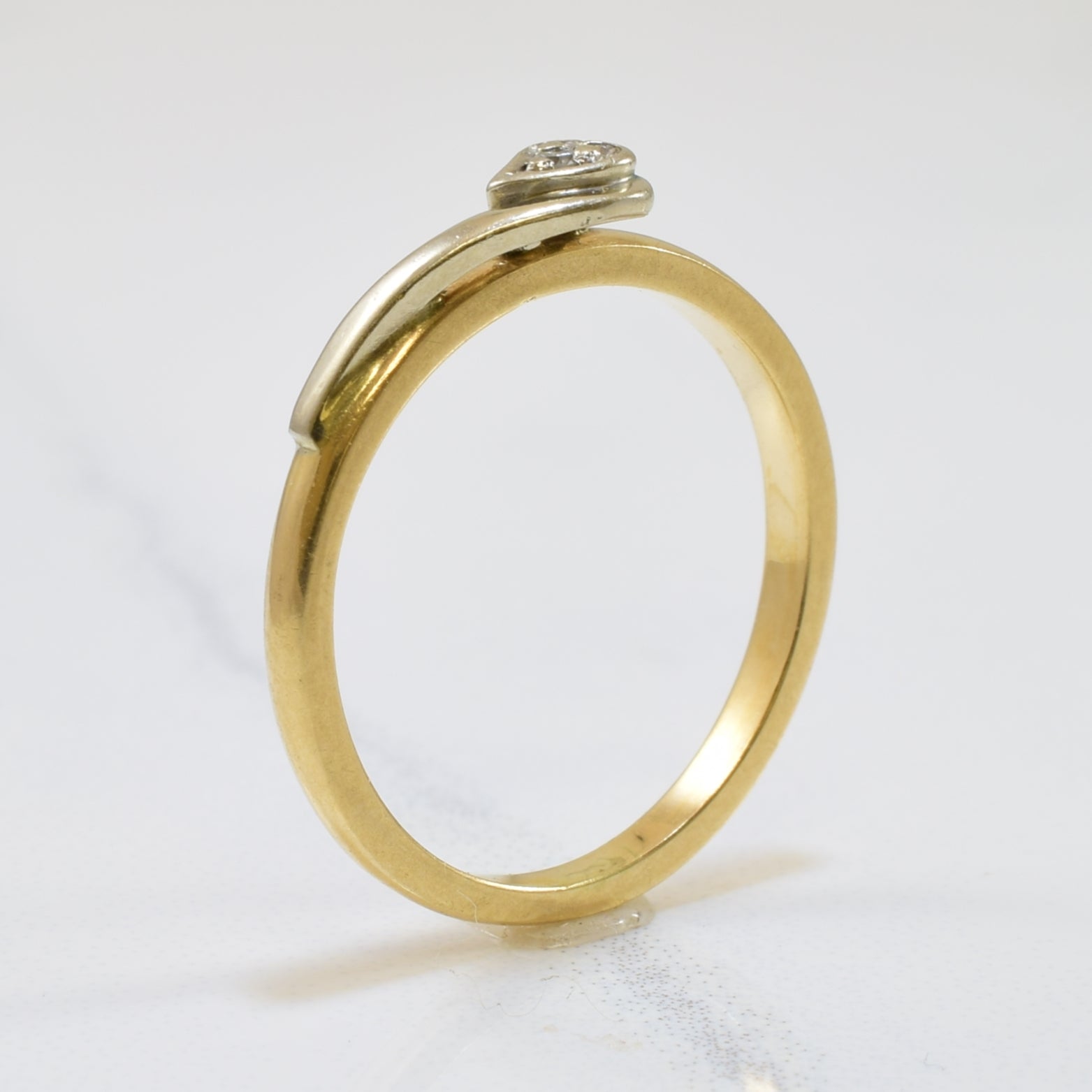 Diamond Heart Promise Ring | 0.01ct | SZ 4.75 |