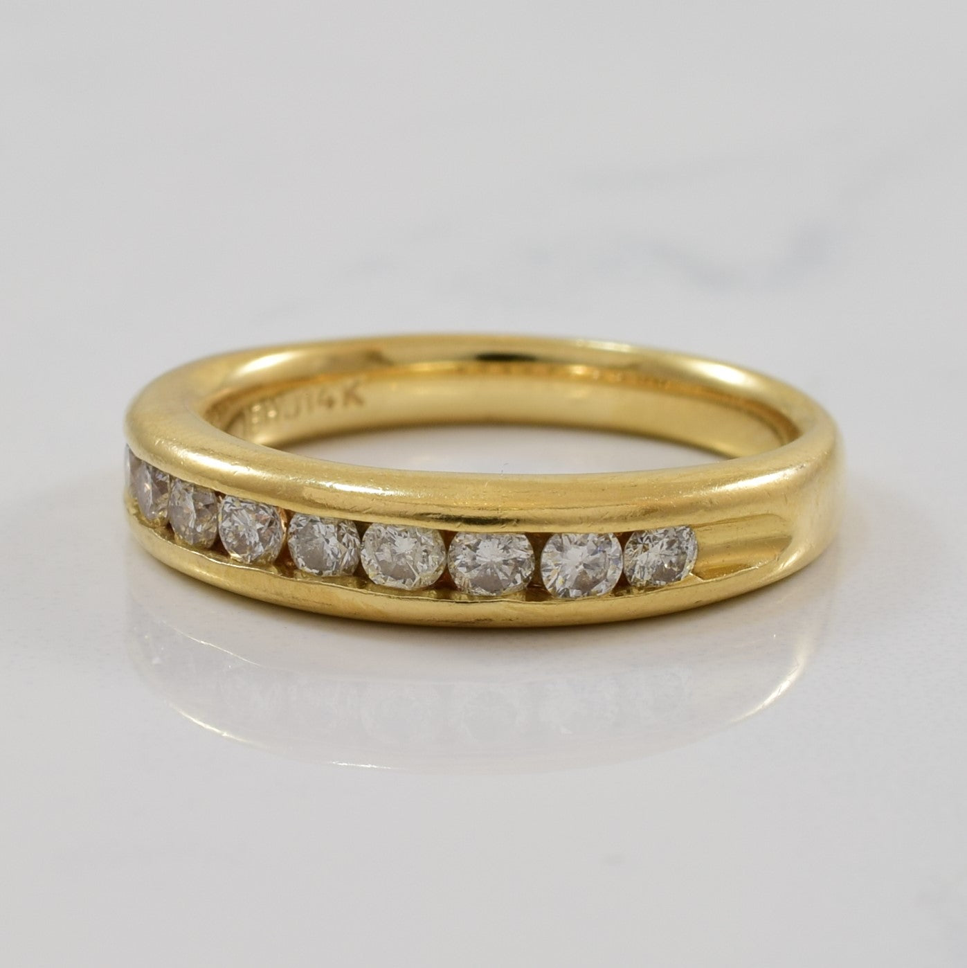 Diamond Channel Semi Eternity Band | 0.40ctw | SZ 6.25 |