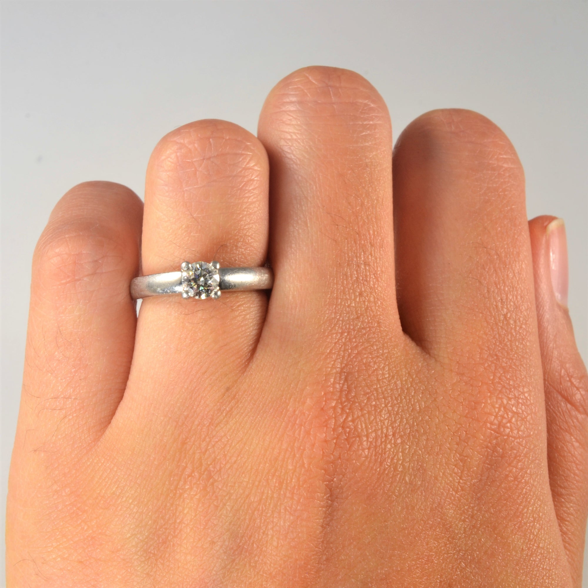 Birks' Platinum Solitaire Engagement Ring | 0.37ct | SZ 5 |