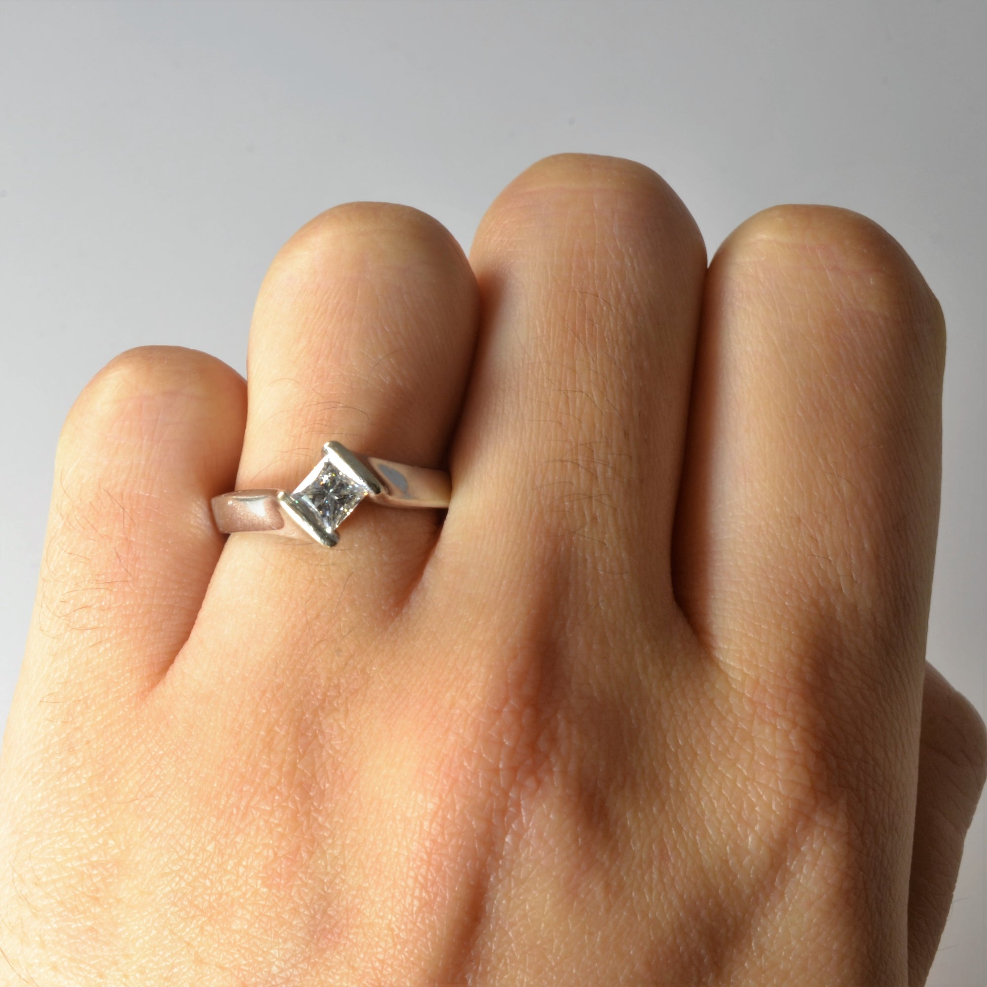 Bypass Princess Diamond Engagement Ring | 0.45ct | SZ 5.75 |