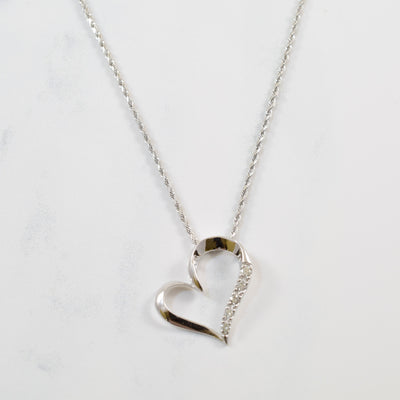 Diamond Heart Necklace | 0.10ctw | 18