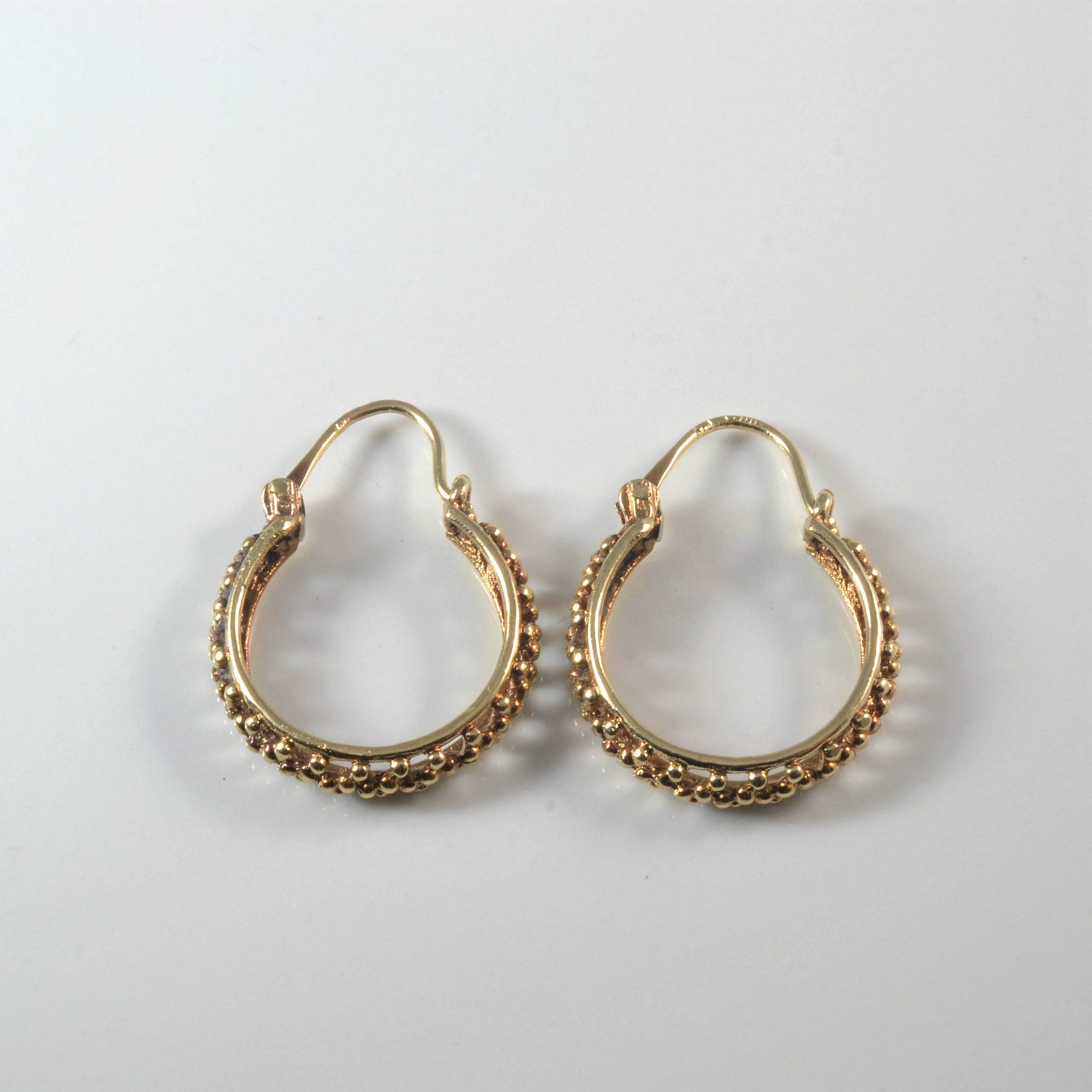 Dotted Hoop Earrings |