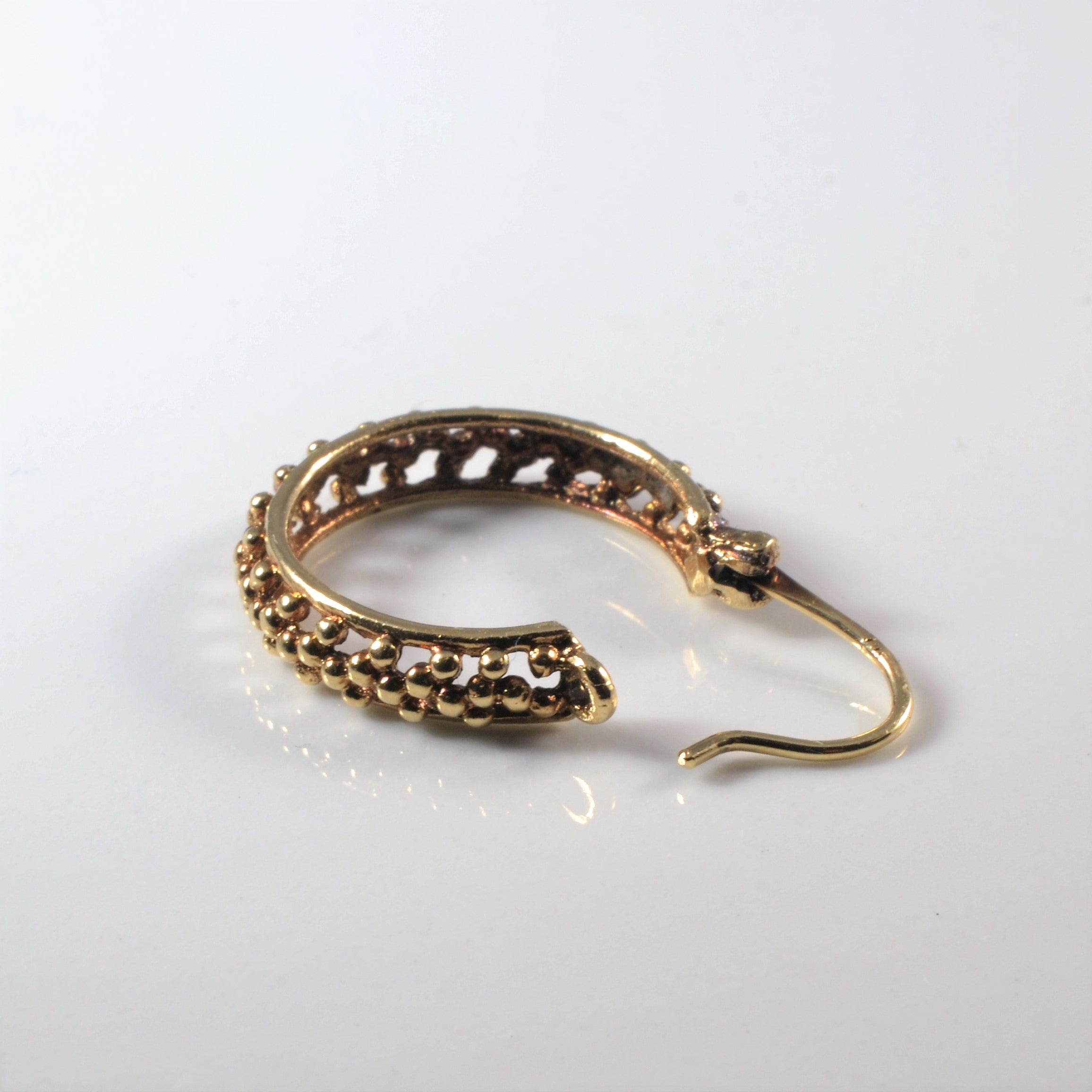 Dotted Hoop Earrings |