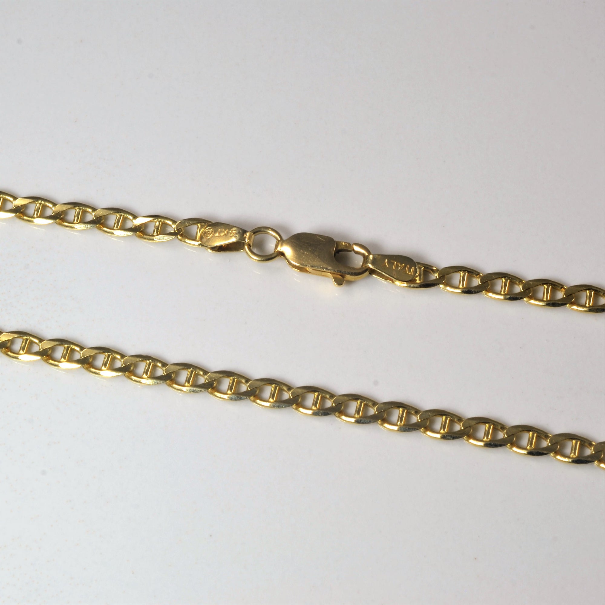 14k Yellow Gold Anchor Link Chain | 22