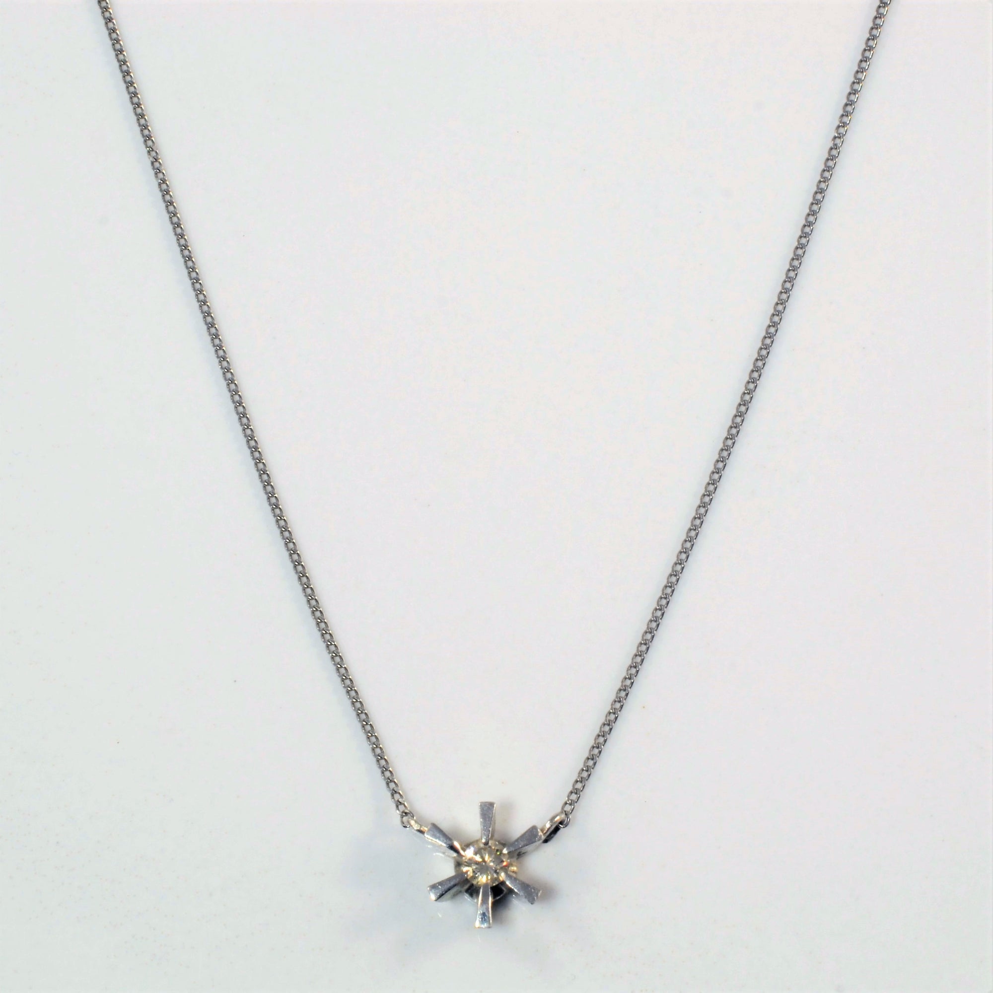 Diamond Star Burst Necklace | 0.09ct | 15