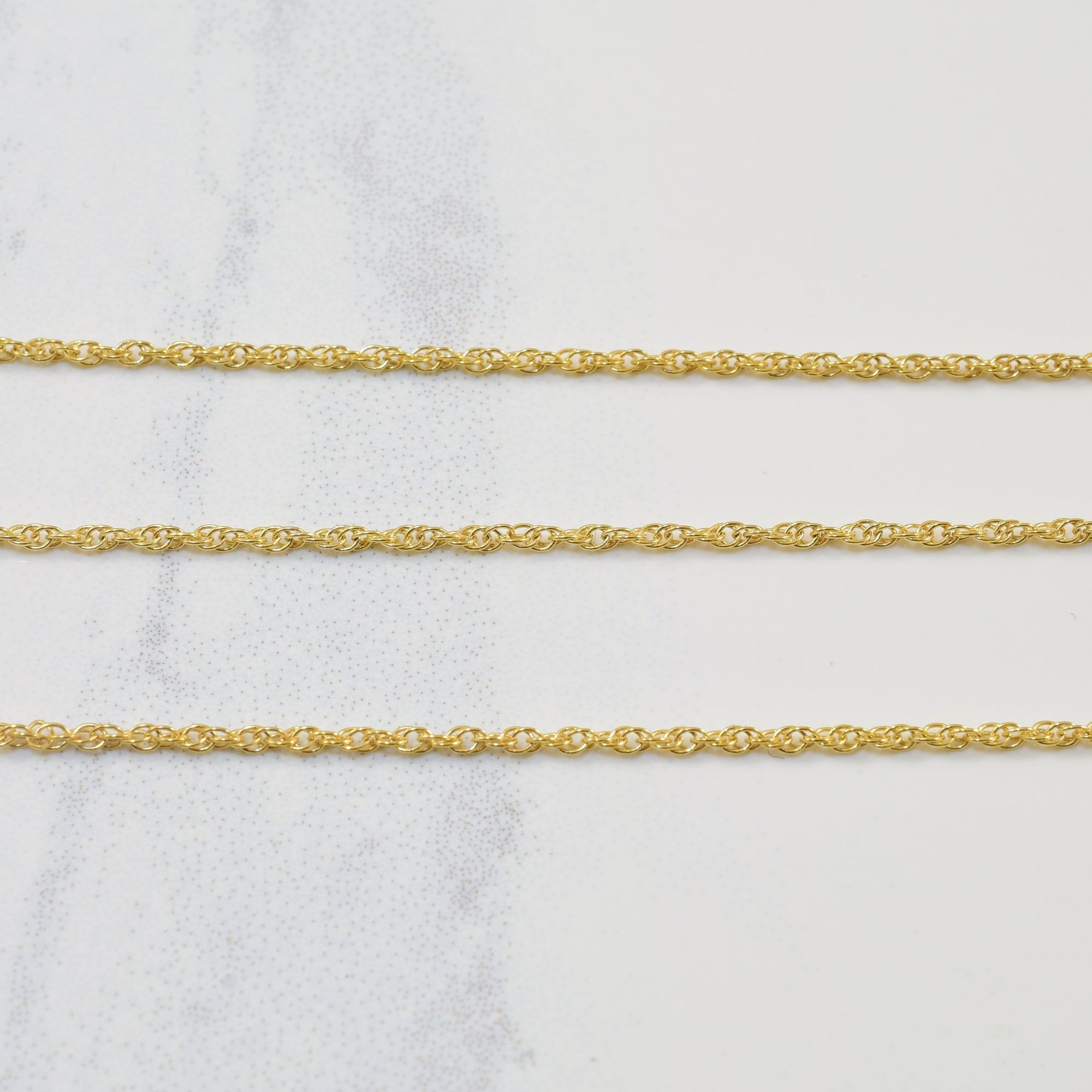 14k Yellow Gold Rope Chain | 16