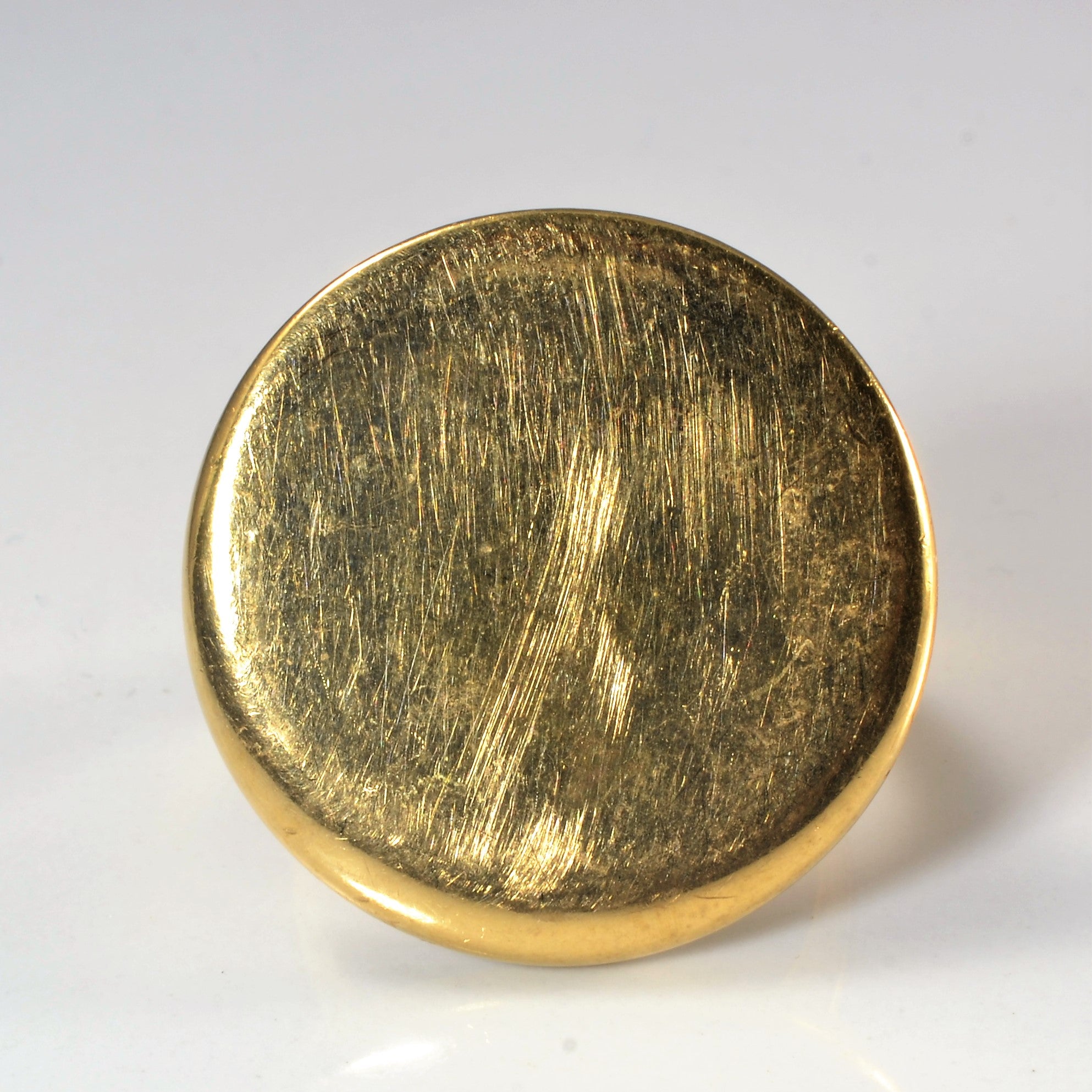 Gold Disc Cocktail Ring | SZ 9.75 |