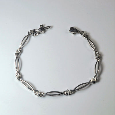 Crossover Diamond Bracelet | 0.04ctw | 8