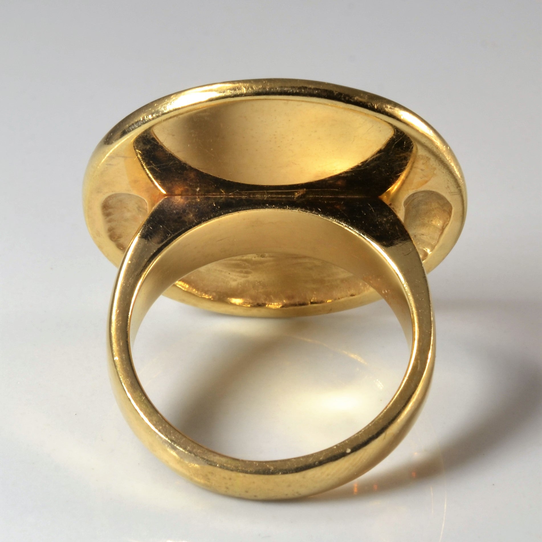 Gold Disc Cocktail Ring | SZ 9.75 |