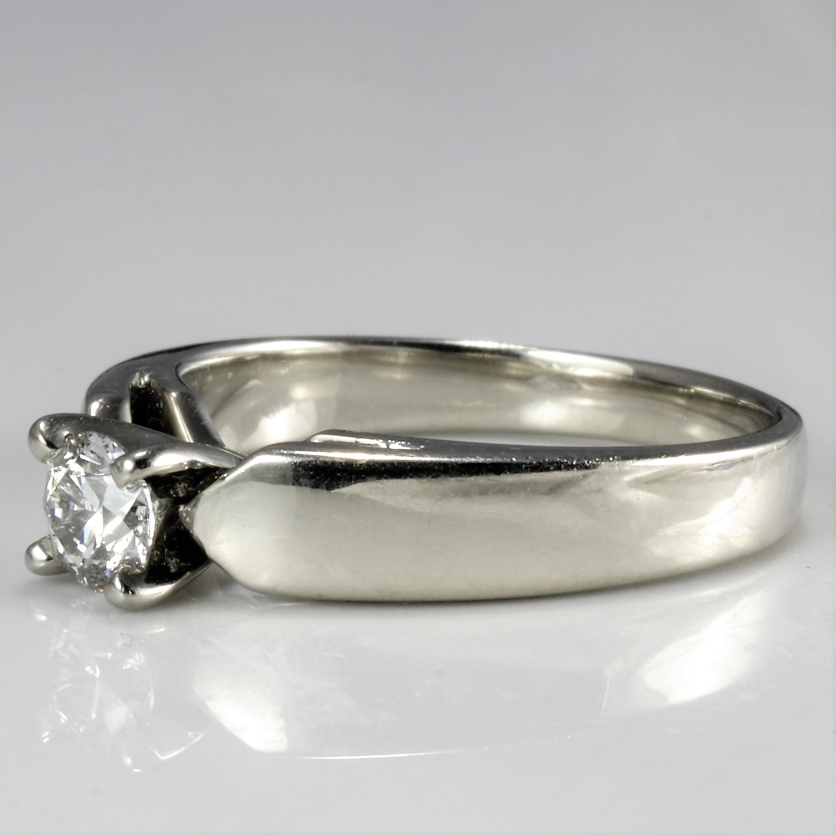 Tapered Solitaire Diamond Engagement Ring | 0.29 ct, SZ 6 |