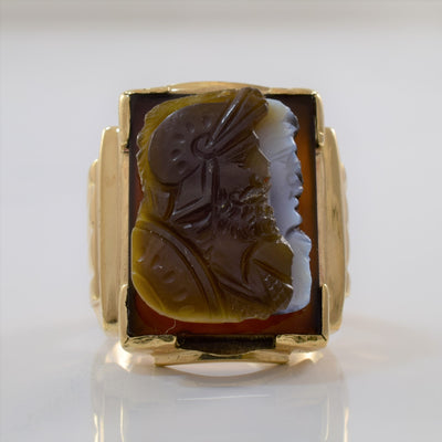 Sardonyx Dual Image Cameo Ring | 20.00 ct | SZ 7 |