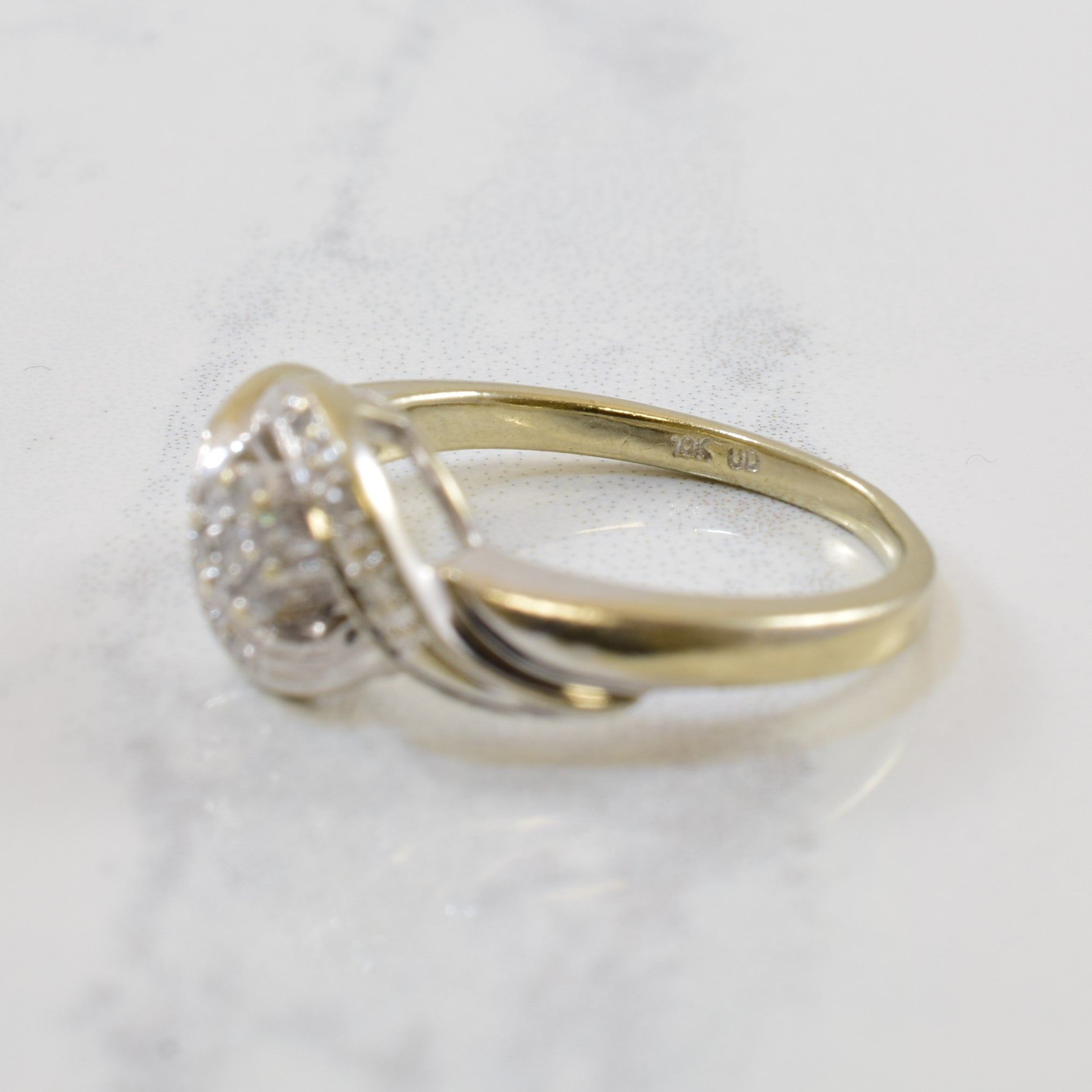 Bypass Cluster Diamond Ring | 0.12ctw | SZ 5.75 |